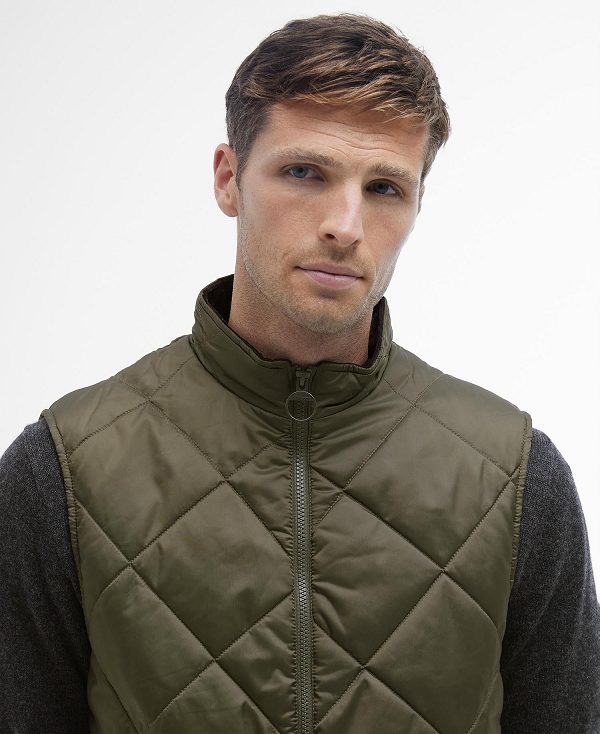 Barbour Finn Gilet Ελιά | BABO87579