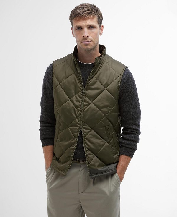 Barbour Finn Gilet Ελιά | BABO87579