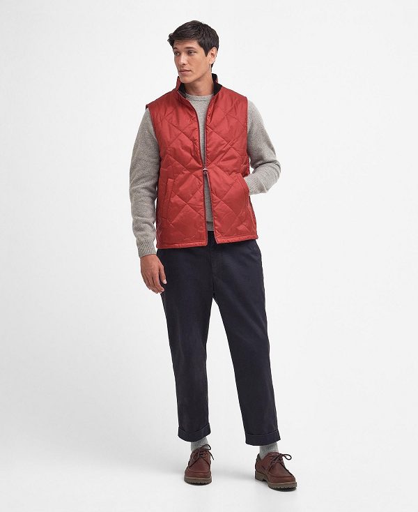 Barbour Finn Gilet σκούρο κοκκινα | BABO87577
