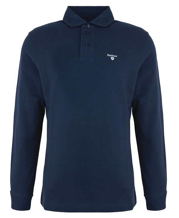 Barbour Firbank Polo Shirt σκουρο μπλε | BABO88216