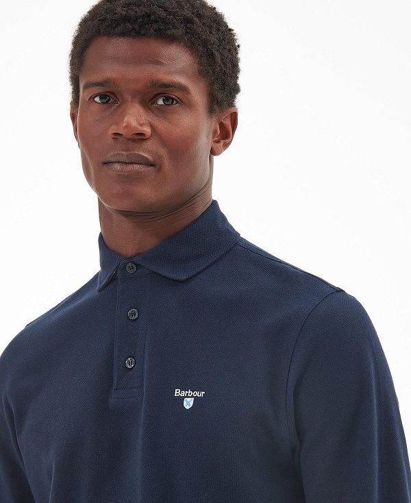 Barbour Firbank Polo Shirt σκουρο μπλε | BABO88216