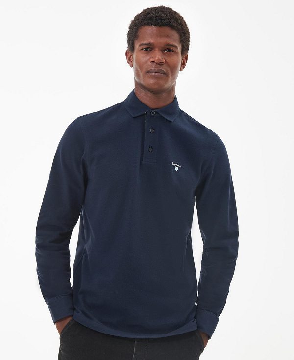 Barbour Firbank Polo Shirt σκουρο μπλε | BABO88216
