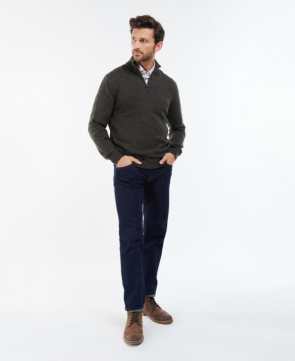 Barbour Firle Half Zip Sweatshirt βαθυ γκρι | BABO88560
