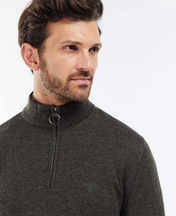 Barbour Firle Half Zip Sweatshirt βαθυ γκρι | BABO88560