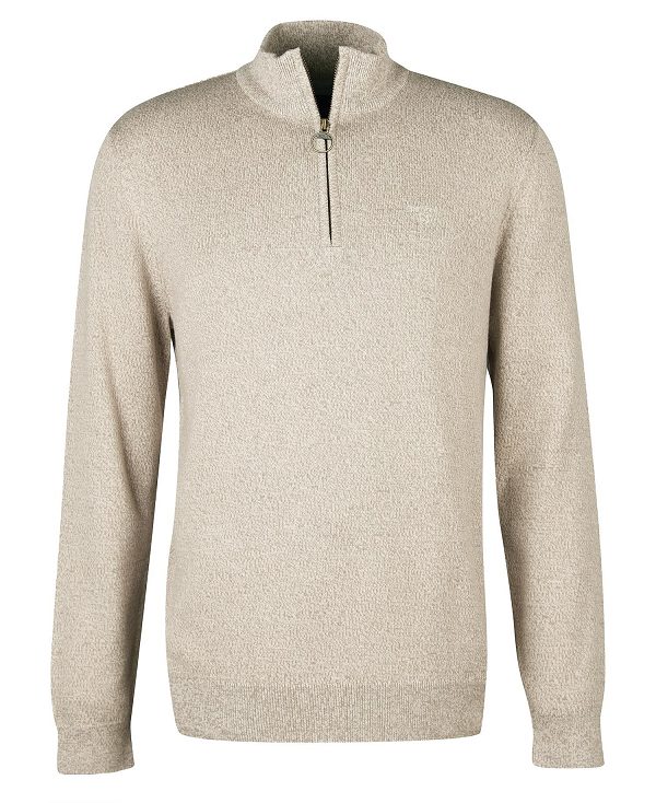 Barbour Firle Half-zip Sweatshirt γκρι | BABO88504