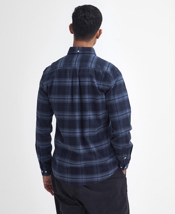 Barbour Forestfield Tailored Long Sleeved Shirt σκουρο μπλε | BABO87814