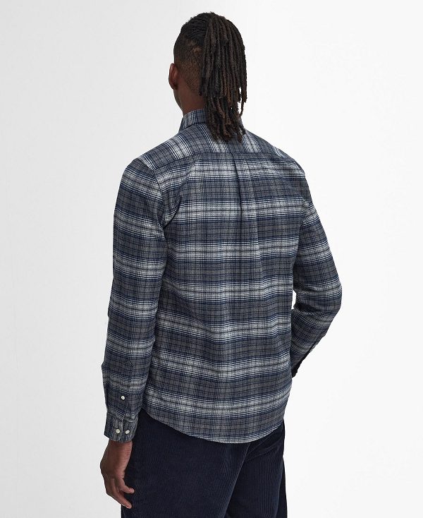Barbour Forestfield Tailored Long Sleeved Shirt γκρι | BABO87815