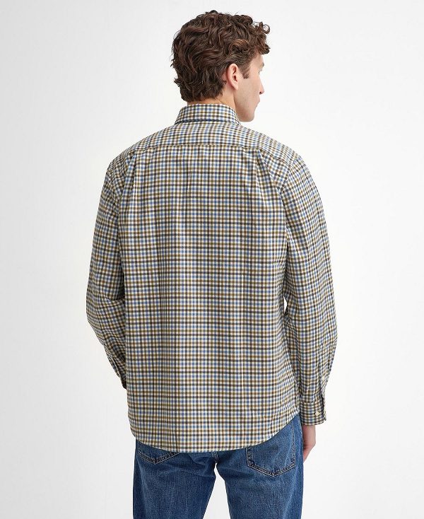 Barbour Foss Regular Long-sleeved Shirt μπλε | BABO87931
