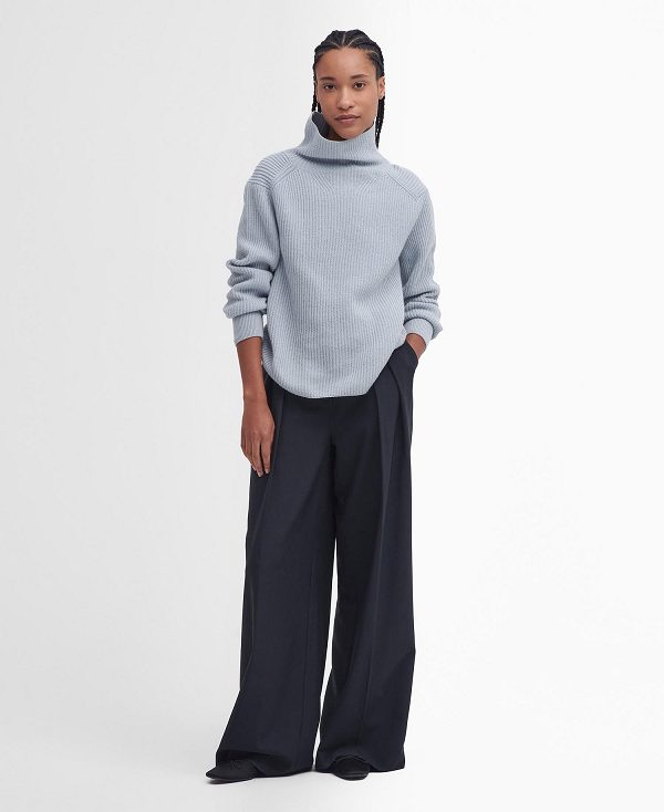 Barbour Francis Wide-leg Trousers μαυρα | BABO89849