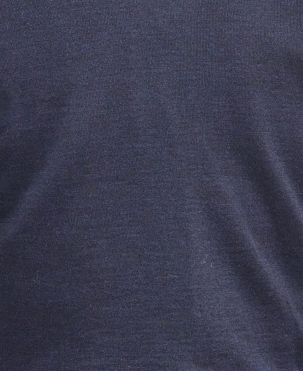 Barbour Gamlin Half Zip Jumper σκουρο μπλε | BABO88582