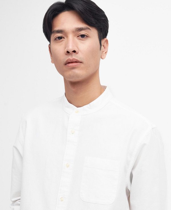 Barbour Gerrard Oversized Long-sleeved Shirt ασπρα | BABO87684
