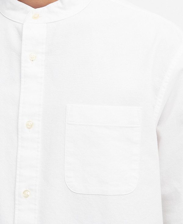 Barbour Gerrard Oversized Long-sleeved Shirt ασπρα | BABO87684