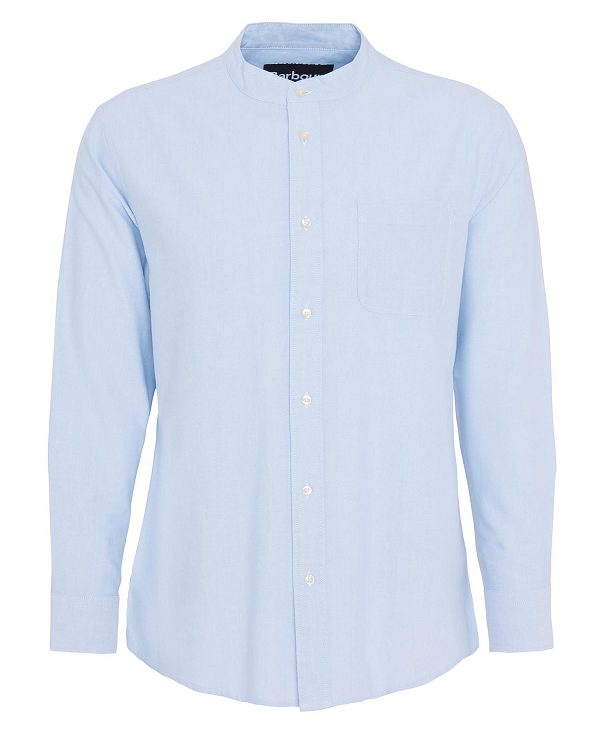 Barbour Gerrard Oversized Long-sleeved Shirt μπλε | BABO87685