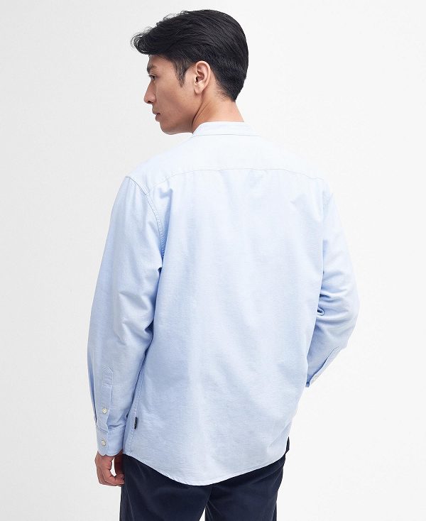 Barbour Gerrard Oversized Long-sleeved Shirt μπλε | BABO87685
