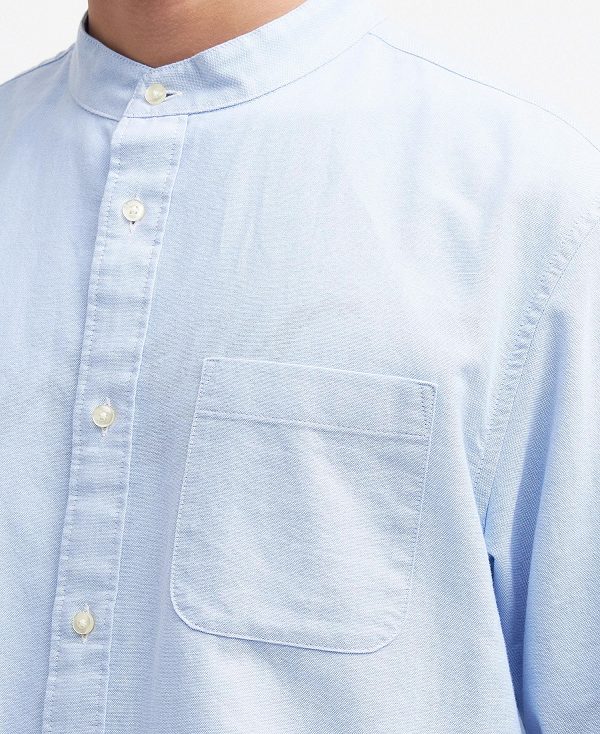 Barbour Gerrard Oversized Long-sleeved Shirt μπλε | BABO87685