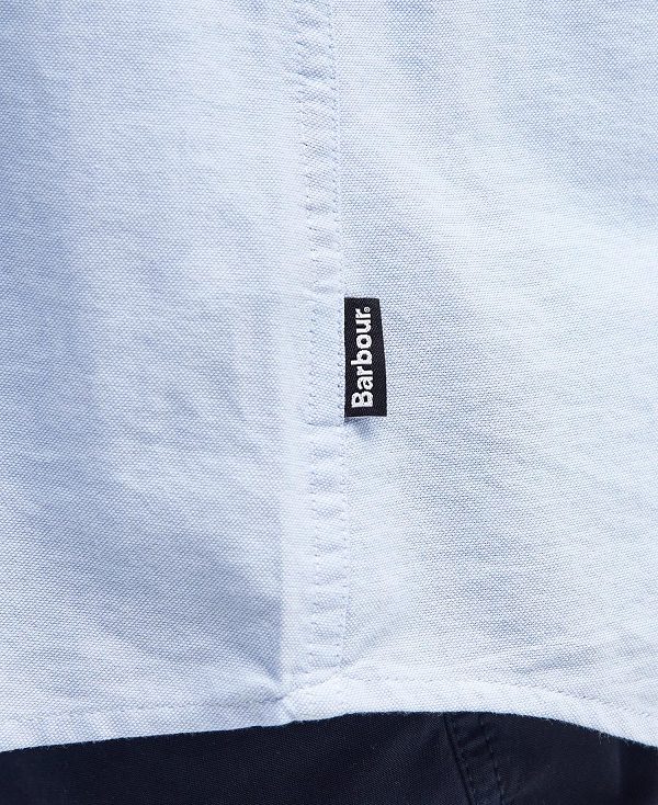 Barbour Gerrard Oversized Long-sleeved Shirt μπλε | BABO87685