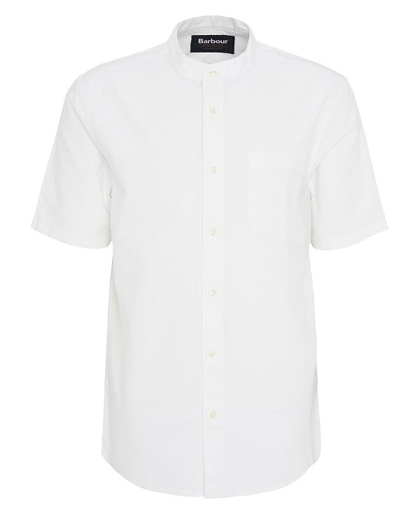 Barbour Gerrard Oversized Short-sleeved Shirt ασπρα | BABO87686