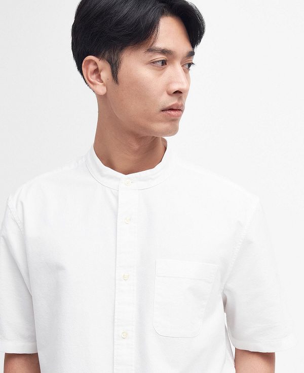 Barbour Gerrard Oversized Short-sleeved Shirt ασπρα | BABO87686