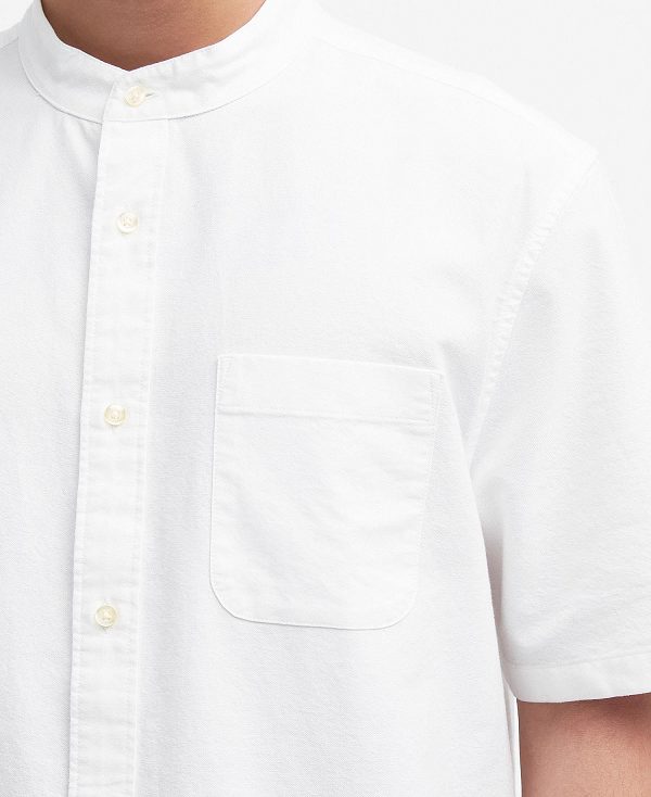 Barbour Gerrard Oversized Short-sleeved Shirt ασπρα | BABO87686