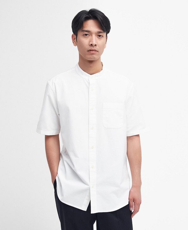 Barbour Gerrard Oversized Short-sleeved Shirt ασπρα | BABO87686