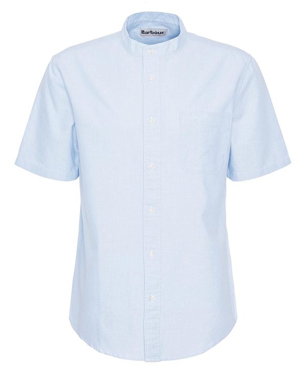 Barbour Gerrard Oversized Short-sleeved Shirt μπλε | BABO87687