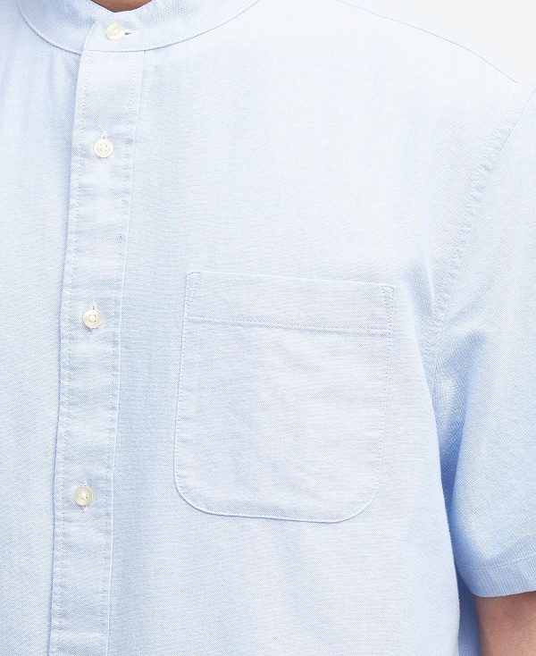 Barbour Gerrard Oversized Short-sleeved Shirt μπλε | BABO87687