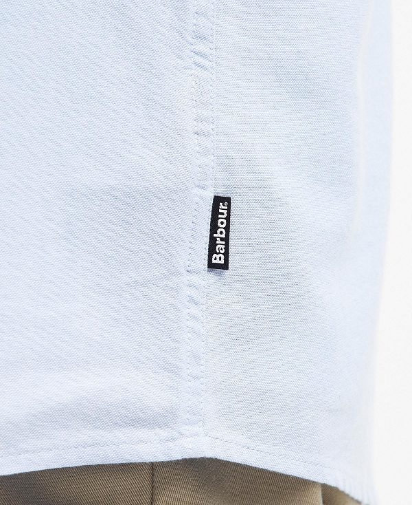 Barbour Gerrard Oversized Short-sleeved Shirt μπλε | BABO87687