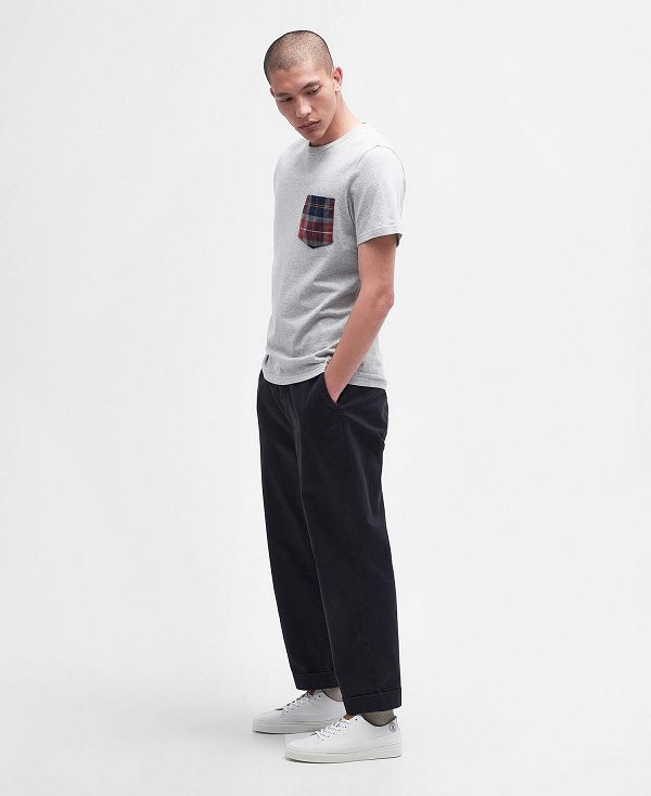 Barbour Goole Pocket T-shirt γκρι | BABO88296