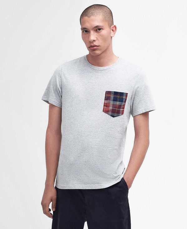 Barbour Goole Pocket T-shirt γκρι | BABO88296