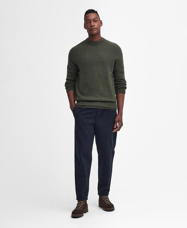 Barbour Grangetown Crew Neck Jumper πρασινο | BABO88641
