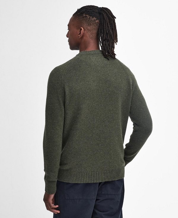 Barbour Grangetown Crew Neck Jumper πρασινο | BABO88641