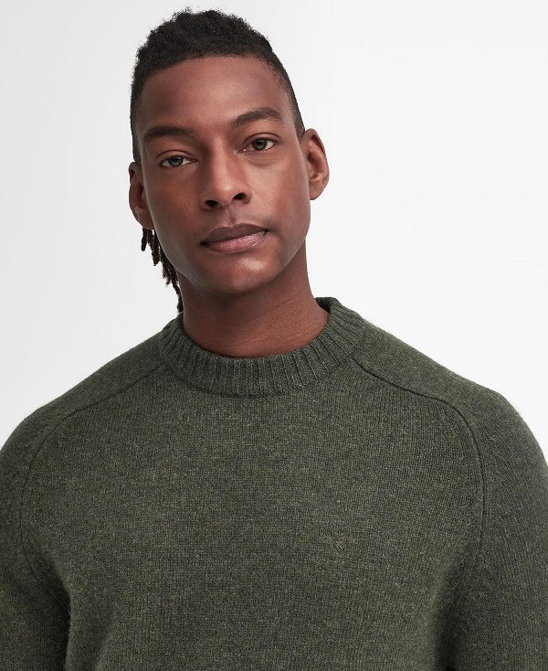 Barbour Grangetown Crew Neck Jumper πρασινο | BABO88641