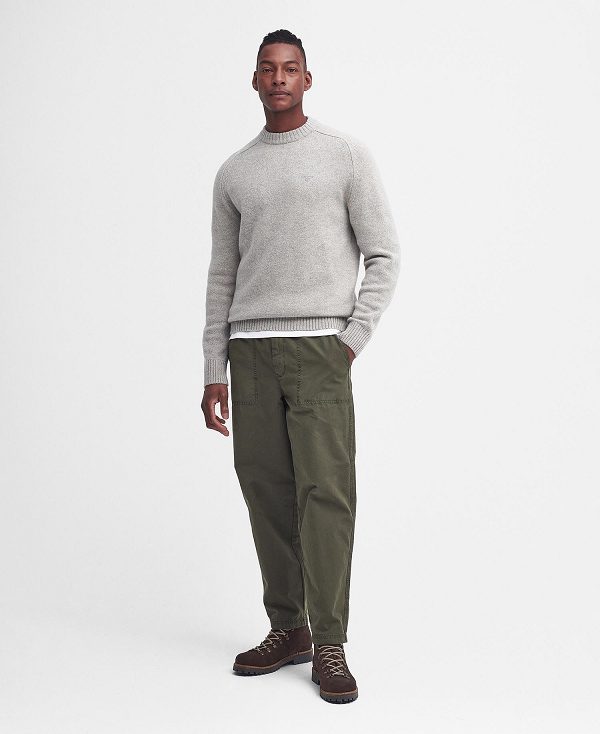 Barbour Grangetown Crew Neck Jumper γκρι | BABO88644