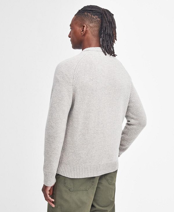 Barbour Grangetown Crew Neck Jumper γκρι | BABO88644