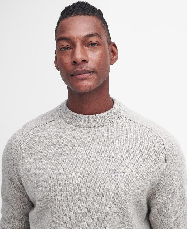 Barbour Grangetown Crew Neck Jumper γκρι | BABO88644