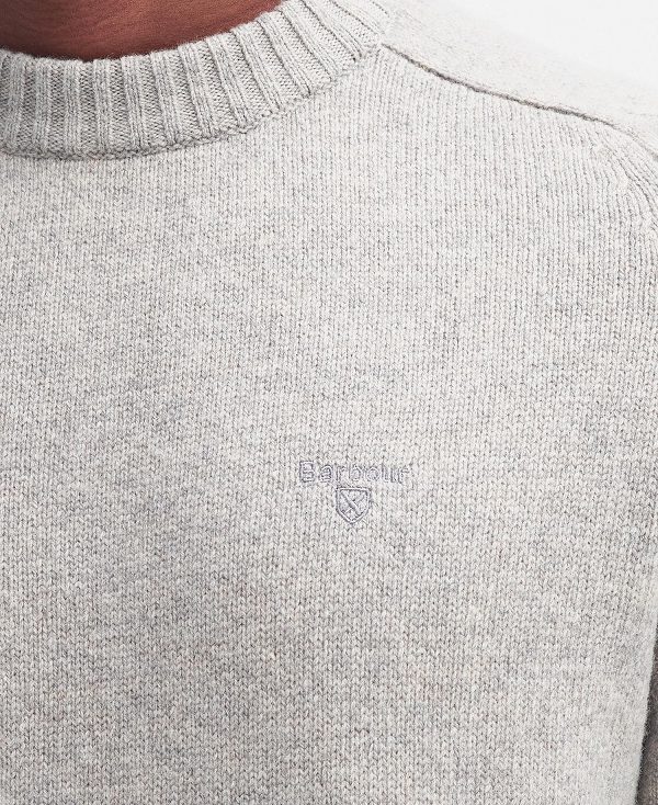Barbour Grangetown Crew Neck Jumper γκρι | BABO88644