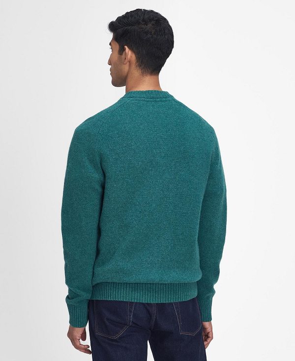 Barbour Grangetown Crew Neck Jumper πρασινο | BABO88645