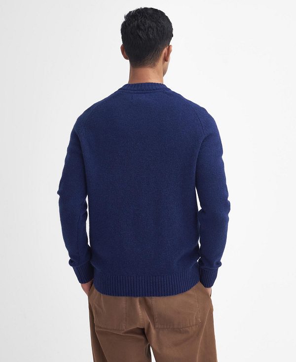 Barbour Grangetown Crew Neck Jumper μπλε | BABO88647