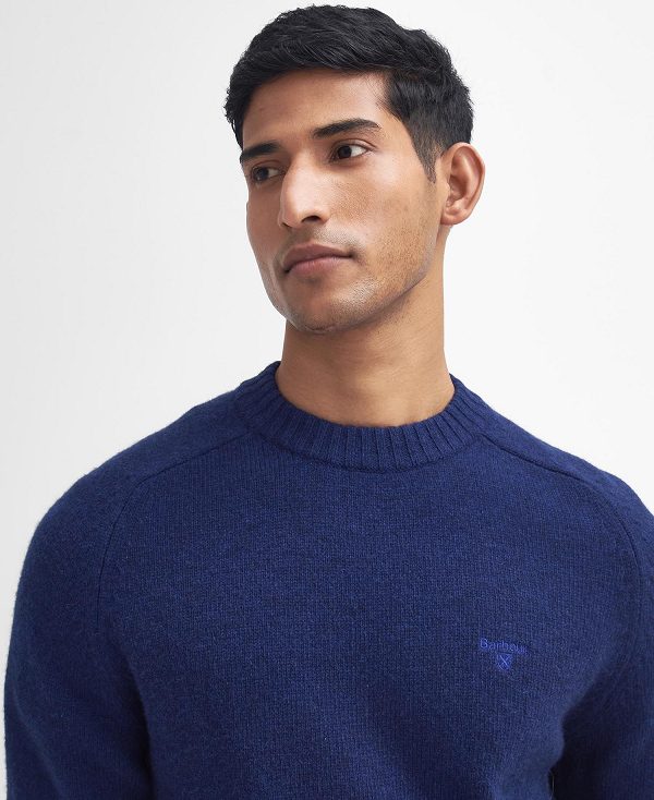 Barbour Grangetown Crew Neck Jumper μπλε | BABO88647
