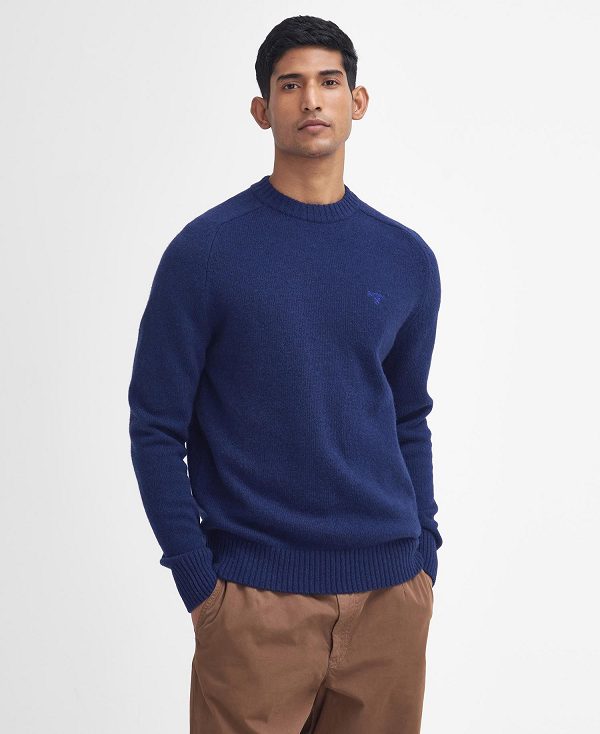Barbour Grangetown Crew Neck Jumper μπλε | BABO88647