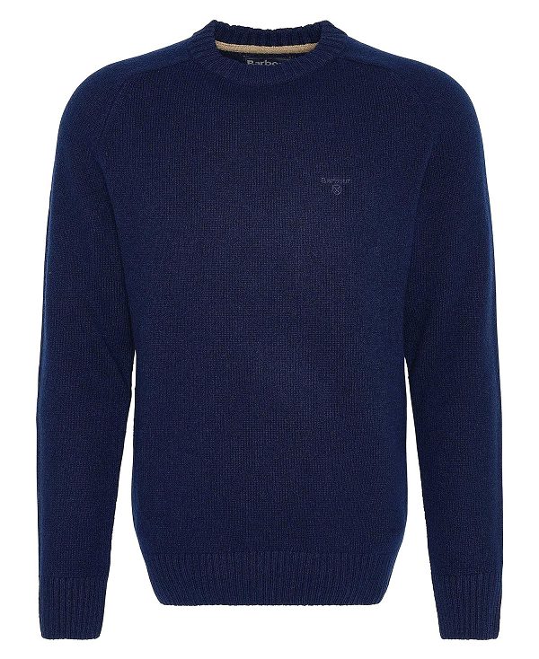 Barbour Grangetown Crew Neck Jumper σκουρο μπλε | BABO88643