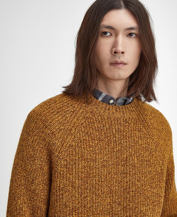 Barbour Griffiths Crew Neck Jumper καφε | BABO88681