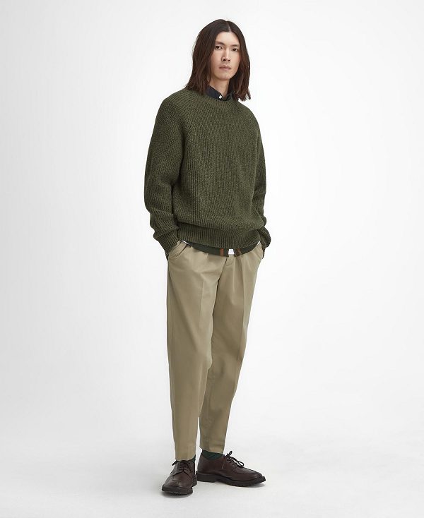 Barbour Griffiths Crew Neck Jumper πρασινο | BABO88682