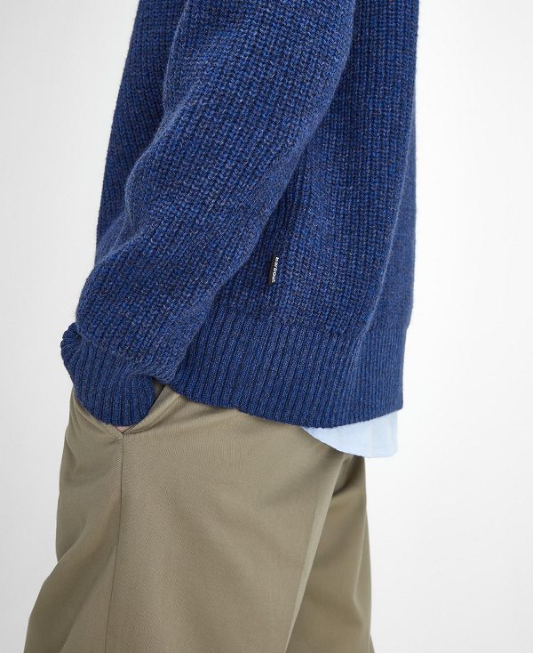 Barbour Griffiths Crew Neck Jumper σκουρο μπλε | BABO88686