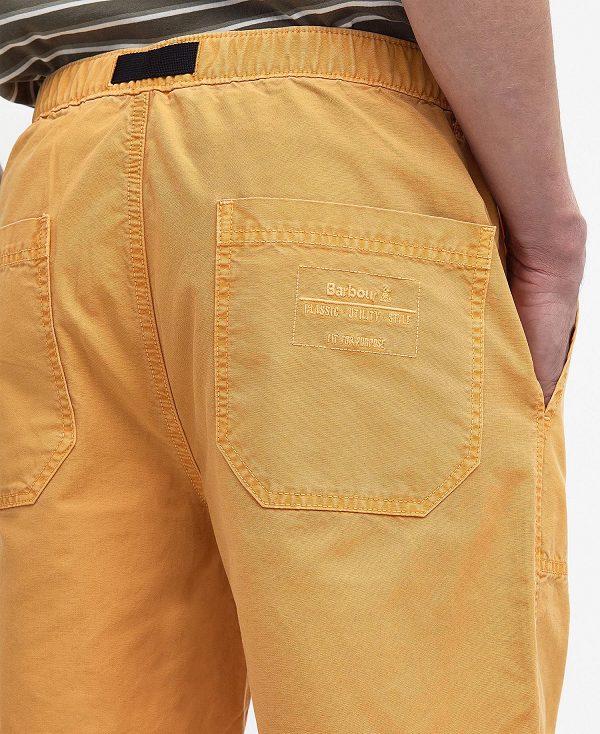 Barbour Grindle Shorts πορτοκαλι χρυσο χρωμα | BABO88763