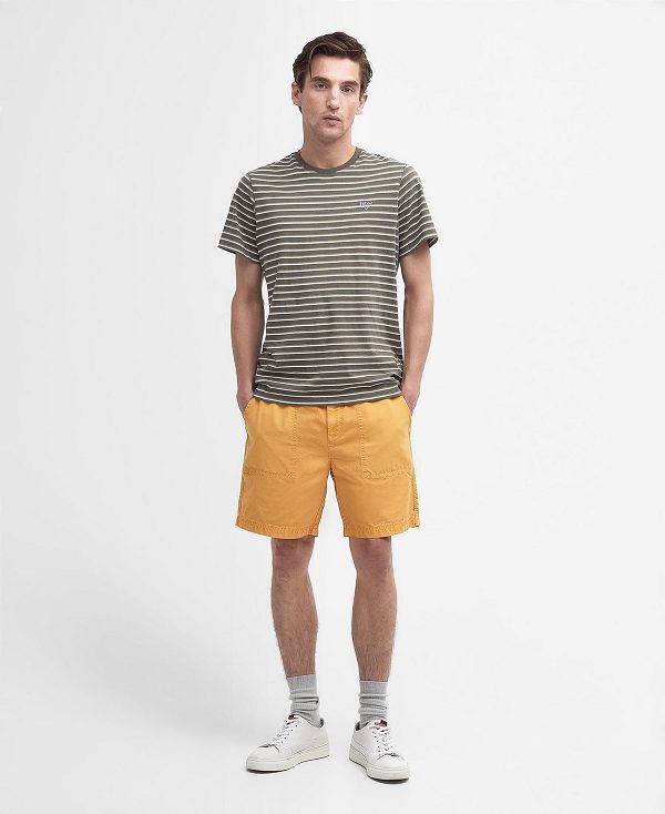 Barbour Grindle Shorts πορτοκαλι χρυσο χρωμα | BABO88763