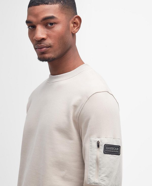 Barbour Grip Sweatshirt ασπρα | BABO88463