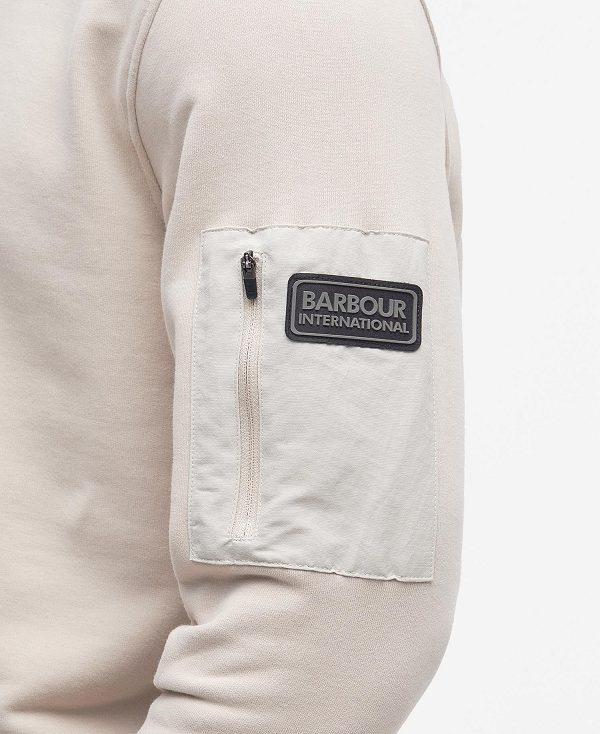 Barbour Grip Sweatshirt ασπρα | BABO88463
