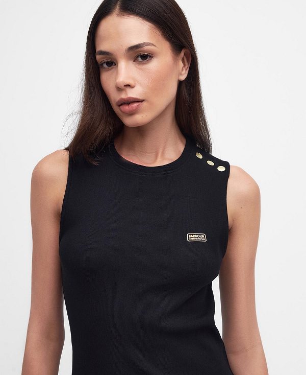 Barbour Hadfield Midi Dress μαυρα | BABO89600