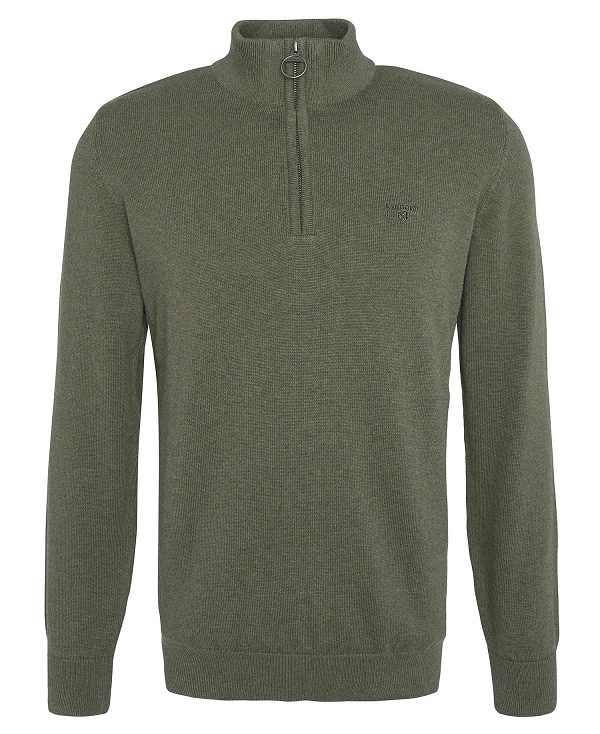 Barbour Half-zip Jumper πρασινο | BABO88592